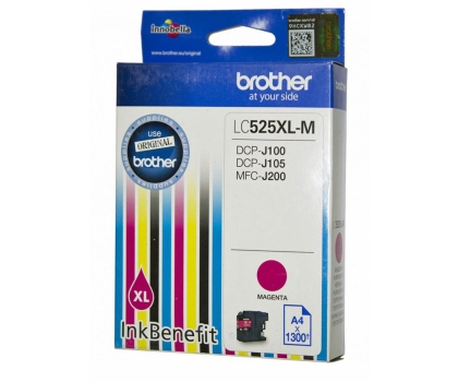 Tusz Brother LC525XLM Magenta 1300str. do DCPJ100 DCPJ105 MFCJ200